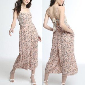 Boutique Floral Jumpsuit (Red)